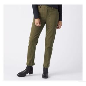 Women's Duluth Reserve Stovepipe Pant Utility Olive Green Size 6